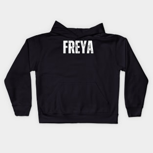 Freya Name Gift Birthday Holiday Anniversary Kids Hoodie